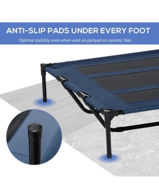 48" x 36" Elevated Breathable Dog Bed w/ Carry Bag Dark Blue