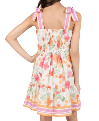 Girls' 7-16 Floral Sleeveless Dress 