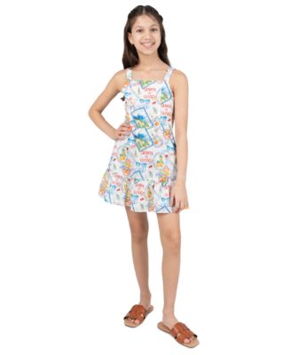 Girls' 7-16 Postcard Sleeveless Dress