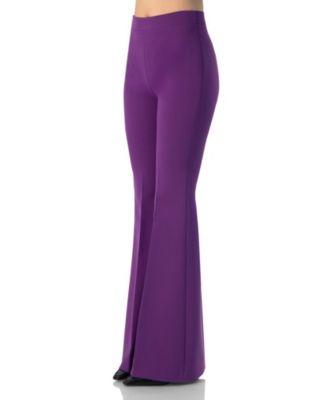 Women's Flared Pants with Back Pleats