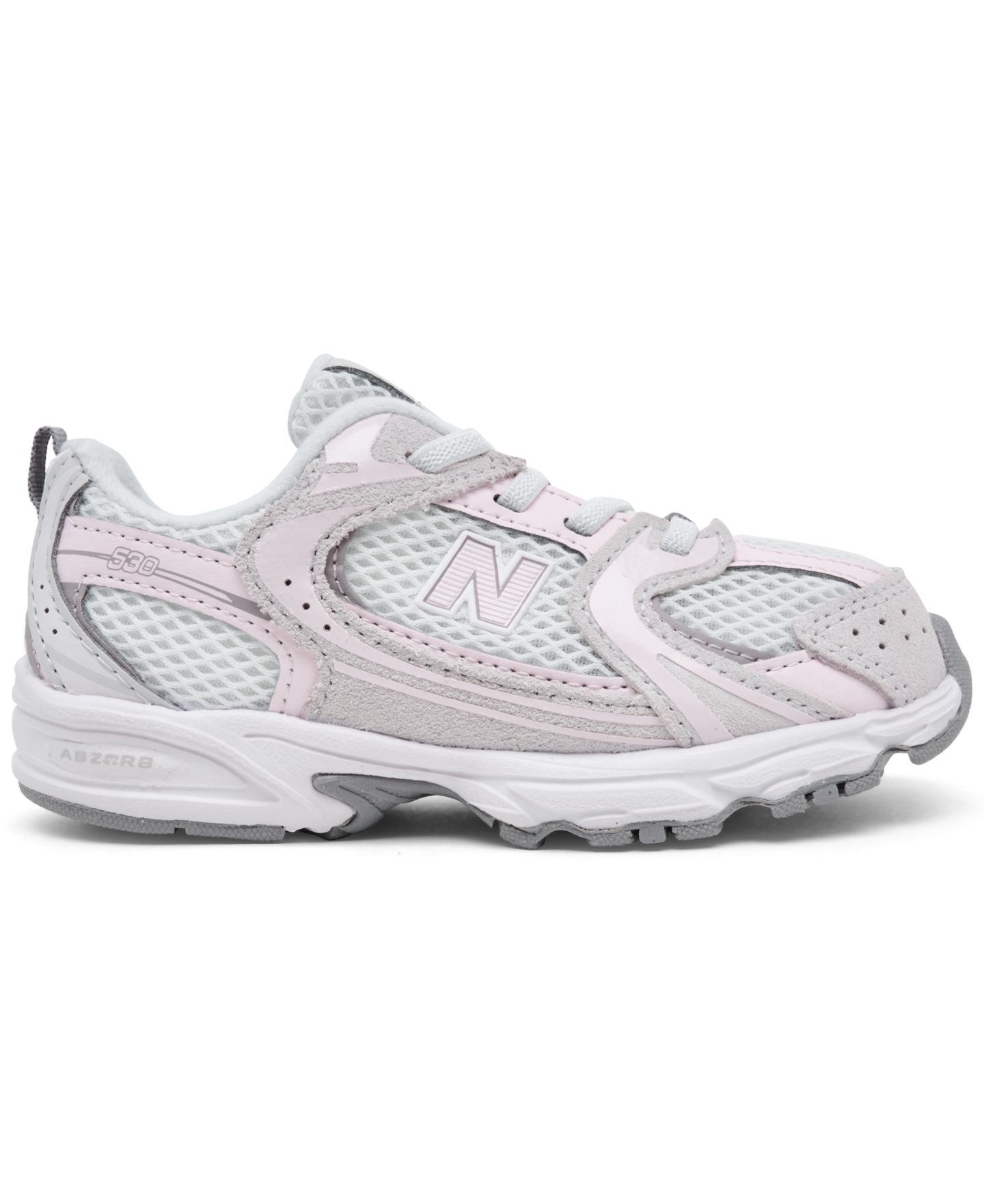 Детские кроссовки New Balance 530 Stretch Lace Casual, цвет: Серый — фото 2