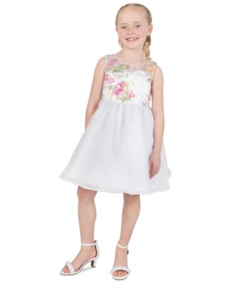 Girls' 2T-6X Round Neck Sleeveless Dress