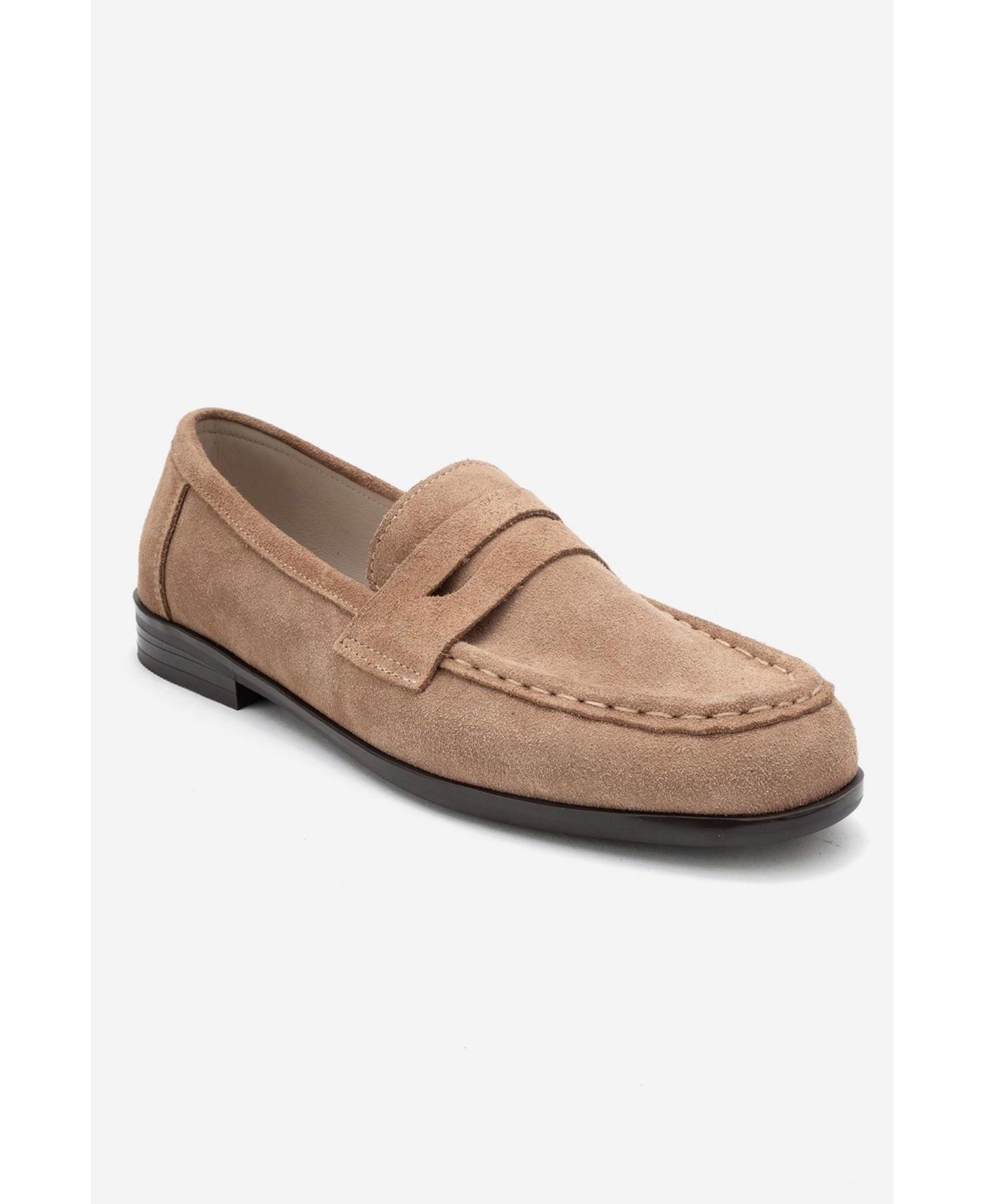 Женские туфли Forever & Always Shoes Valia Leather Loafer, цвет: Коньячный замшевый — фото 1