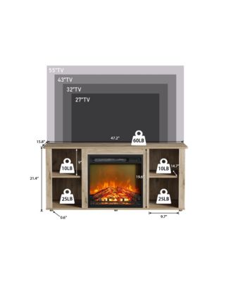 Modern Electric Fireplace TV Stand for TVs Up to 55"