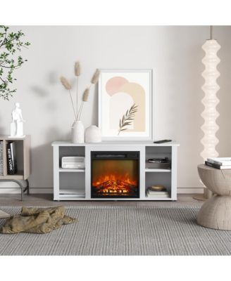 Modern Electric Fireplace TV Stand for TVs Up to 55"