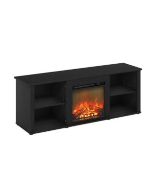 Modern Fireplace TV Stand for TVs up to 65" with 1400W Electric Fireplace, Americano