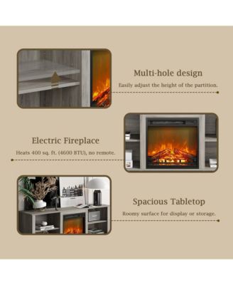 Modern Fireplace TV Stand for TVs up to 65" with Storage Media Console