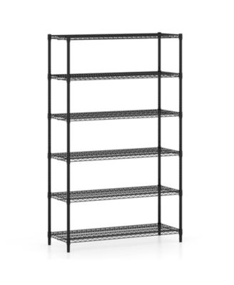 6 Tier Metal Storage Shelving Unit for Home Garage Use