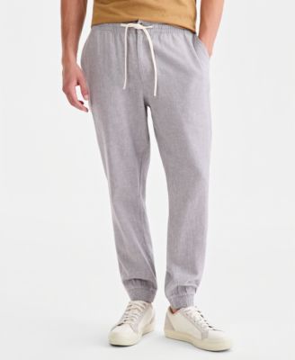 Men's Devin Linen-Blend Jogger Pants