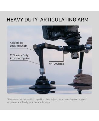 Hydra Articulating Car Mounting System with 3x 4.5" Electronic Suction Cup