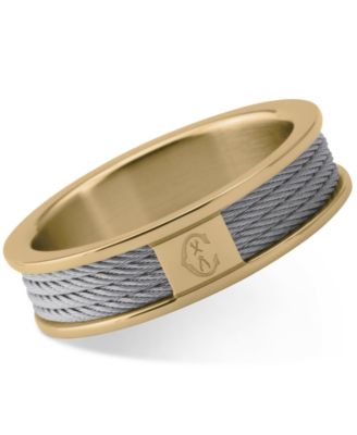 CHARRIOL - Women's Forever Two-Tone PVD Stainless Steel Cable Ring 02-104-1139-8