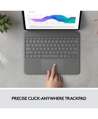 Combo Touch Backlit Keyboard Case with Trackpad for Apple 12.9" iPad Pro 5th and 6th Gen, Oxford Gray