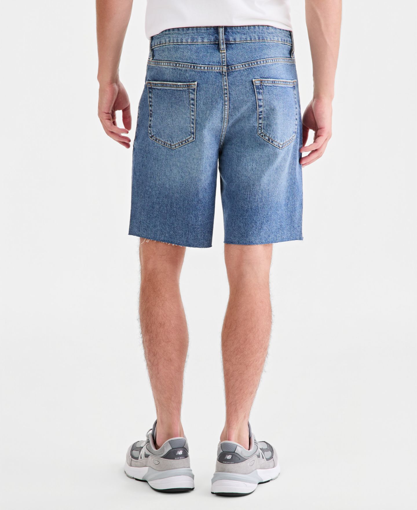 Мужские шорты Sun + Stone Monte Relaxed-Fit Denim Shorts, цвет: Варёный — фото 3