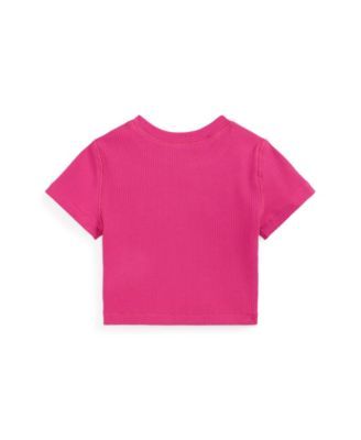 Girls' 2T-6X Ribbed Crewneck Boxy T-Shirt