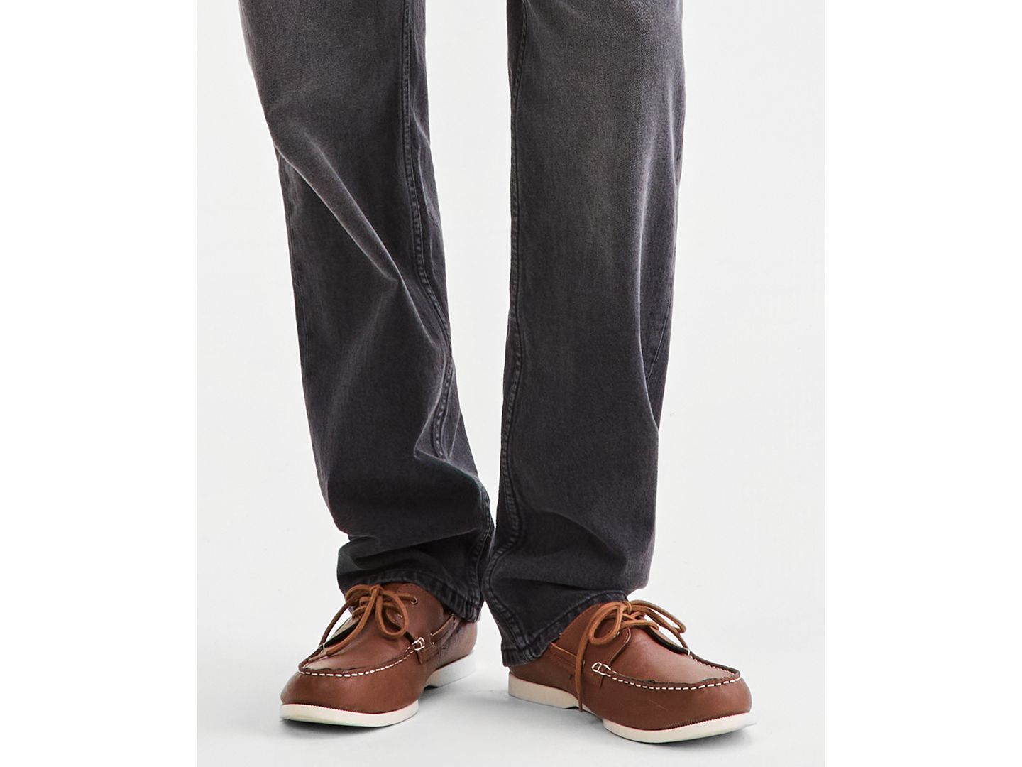 Мужские джинсы Sun + Stone Cove Wash Straight-Fit, цвет: Варёный — фото 5