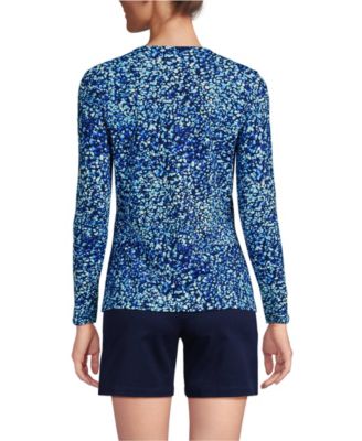 Women's Tall Long Sleeve Crewneck Garden Tee - Sunshade UPF 50 Quick Dry