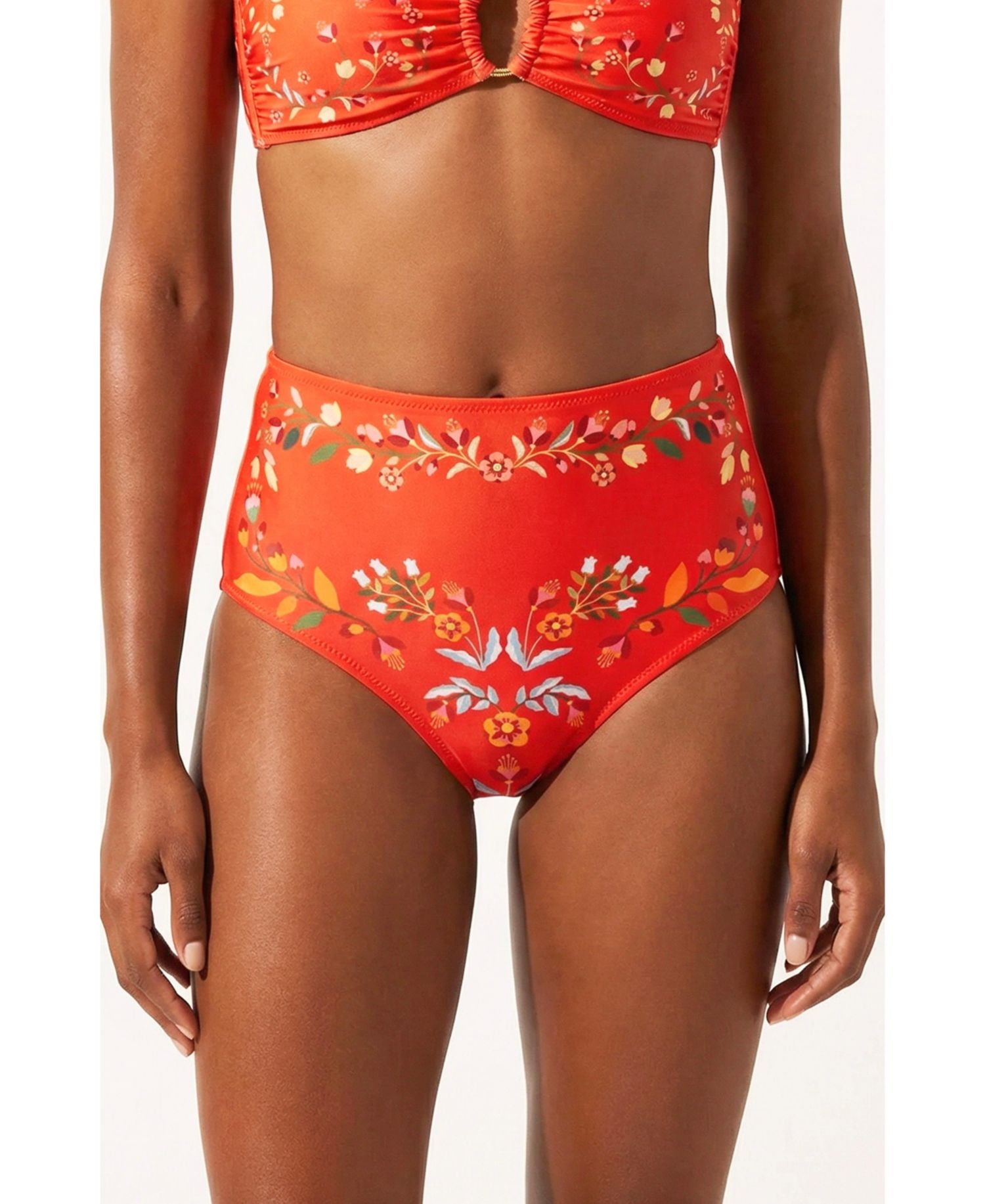 Women's Scarlet Bloom Reversible Bikini Bottom