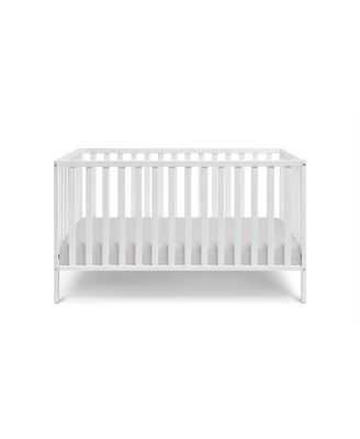 3 in 1 Convertible Solid Wood Island Crib White Adjustable Mattress