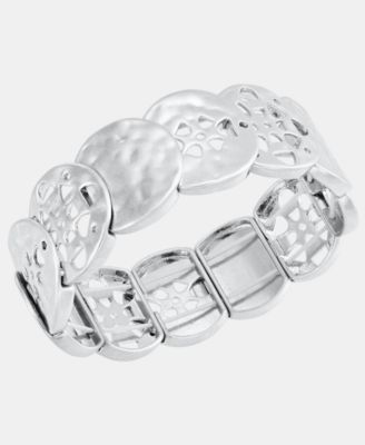 Style Co Gold-Tone Circle Stretch Bracelet Macys Exclusive - Silver 22$