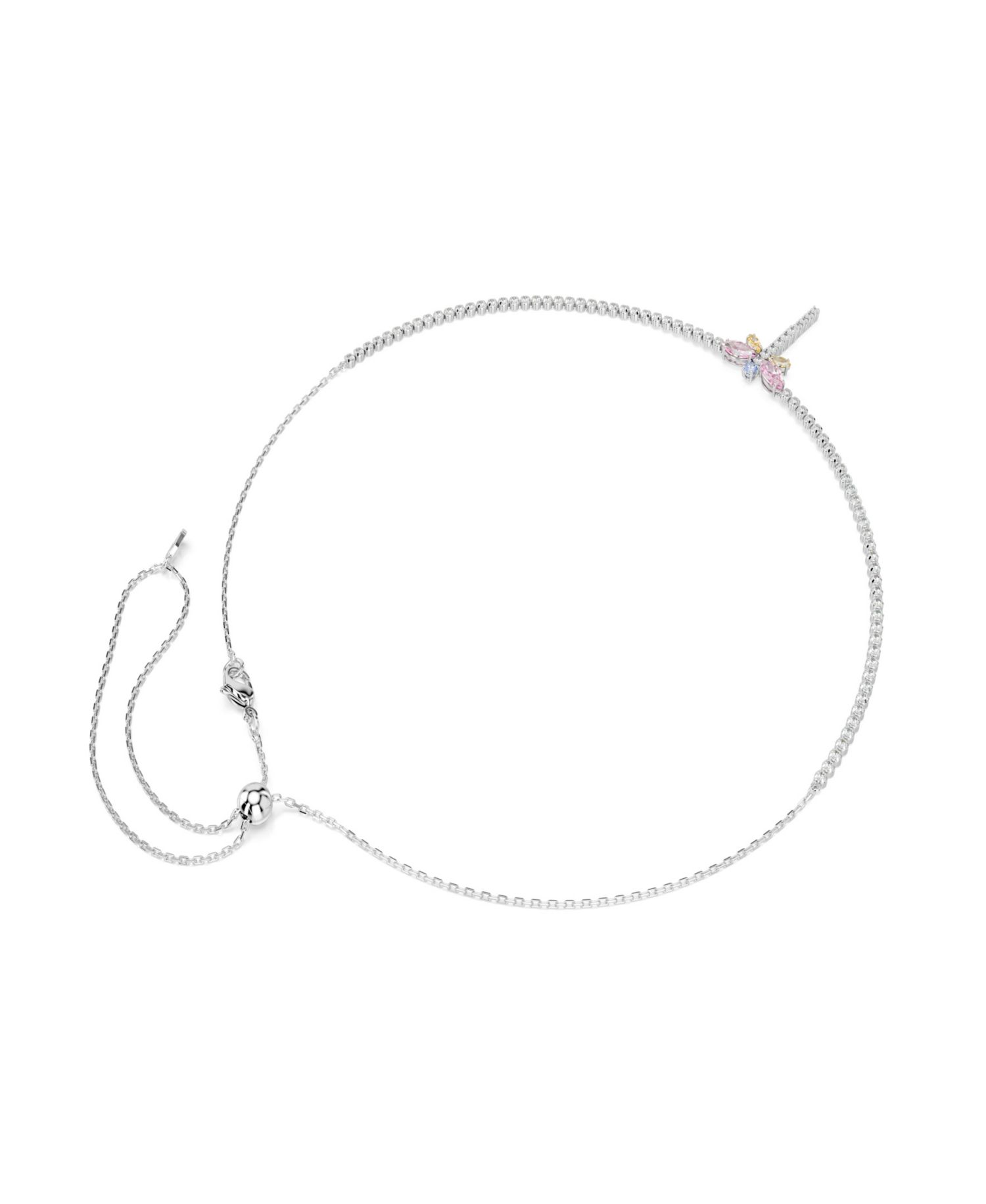 Ariana Grande x Mixed Cuts, Dragonfly, Multicolored, Rhodium-Plated Y Necklace