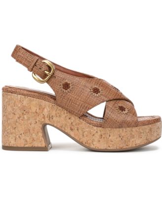 Women's Hanfleur Floral Raffia Platform Cork Sandals