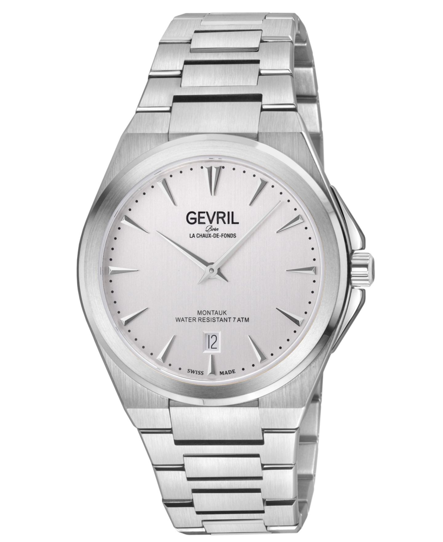 Мужские часы Gevril Montauk Swiss Quartz Bracelet Watch — фото 1