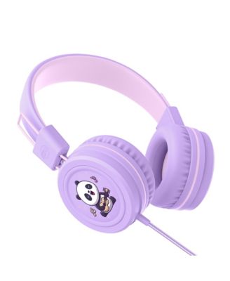 KidJamz KJ55AUX 3.5mm Safe Listening Kid's Headphones with Headset and Color Graphics