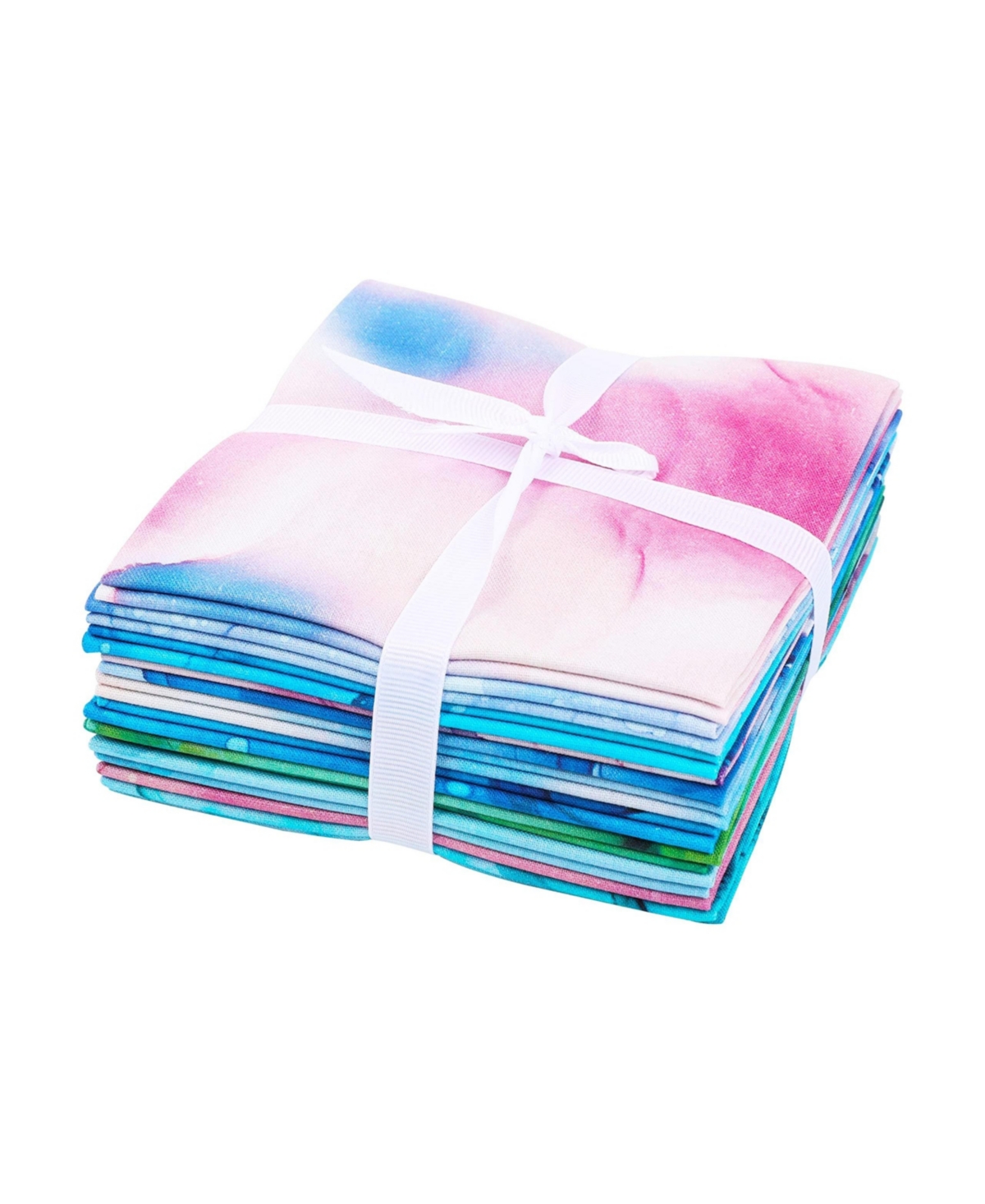 Gnuadz 10pcs Cotton Quilting Fabric Fat Quarters Sewing Patchwork Diy Crafts Rainbow Inks 18"x21", 5.2oz