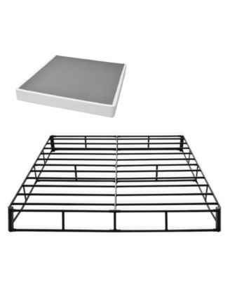 King Size Heavy Duty Metal Bed Frame Box Spring With Washable Fabric Cloth
