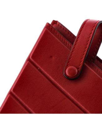 Mini Bustine 3 Pockets Crossbody Bag Leather and Zucca Coated Canvas