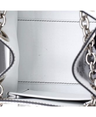 3.5 Chain Bucket Bag Graffiti Printed Leather