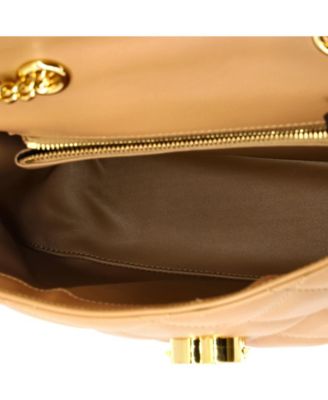 Small Deco Chain Flap Bag Mixed Matelasse Leather