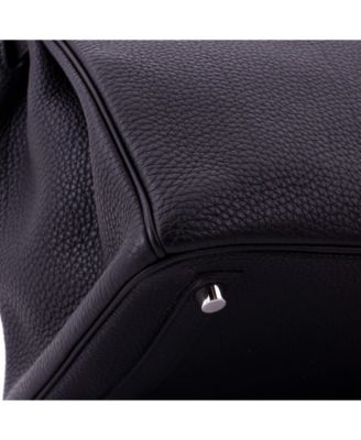 Birkin 30 Handbag Black Togo with Palladium Hardware