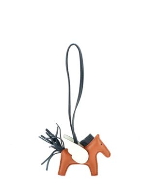 Pre-Owned HERMES PM Pegase Rodeo Bag Charm Leather