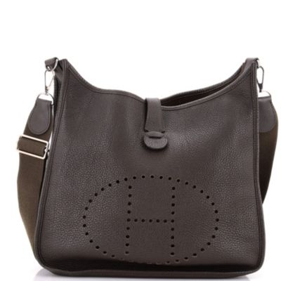 Pre-Owned HERMES GM Evelyne Bag Gen III Clemence