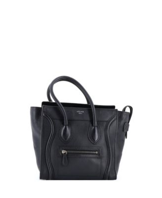 Micro Luggage Bag Grainy Leather