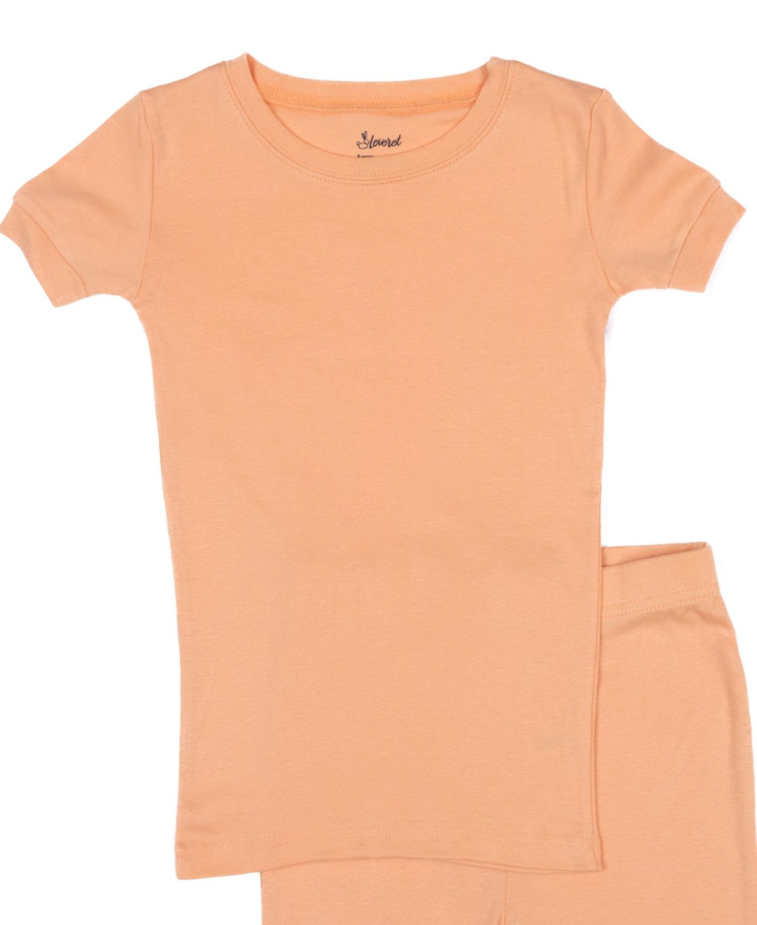 Toddler Matching Family Two Piece Cotton Short Sleeve Shirt and Shorts Solid Color Pajamas 2T-5T