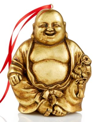 Holiday Lane - East Meets West Gold Buddha Ornament Created For Macy's