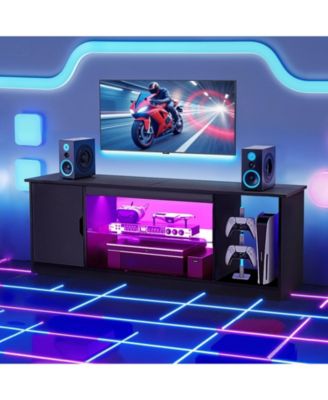 TV Stand for 65inches TV, Modern Entertainment Center with Storage