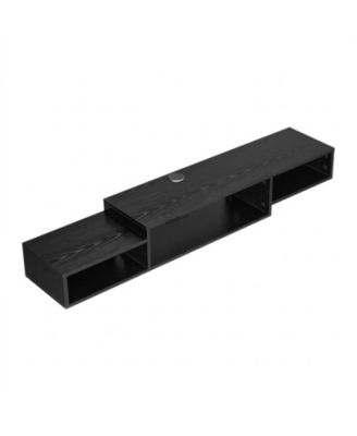 Floating TV Stand, 59inch Wall Mount, with Power Outlet and Cable Hole