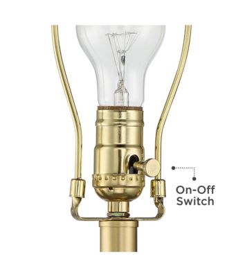 Traditional Table Lamps Tall Set of 2 Metal Empire Open Cage Pedestal Living Room Bedroom House Bedside