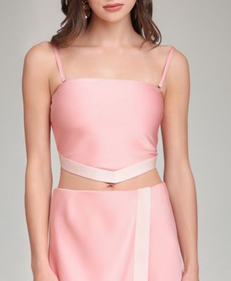 Women's Square Neck Scarf Top