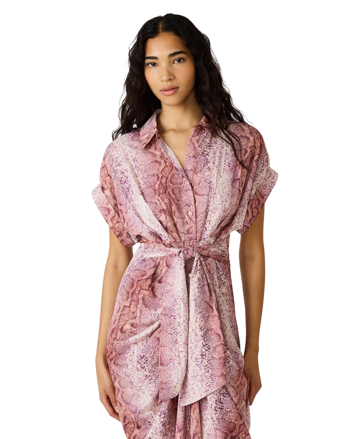 Steve Madden Women's Tori Collared Short-Sleeve Dress