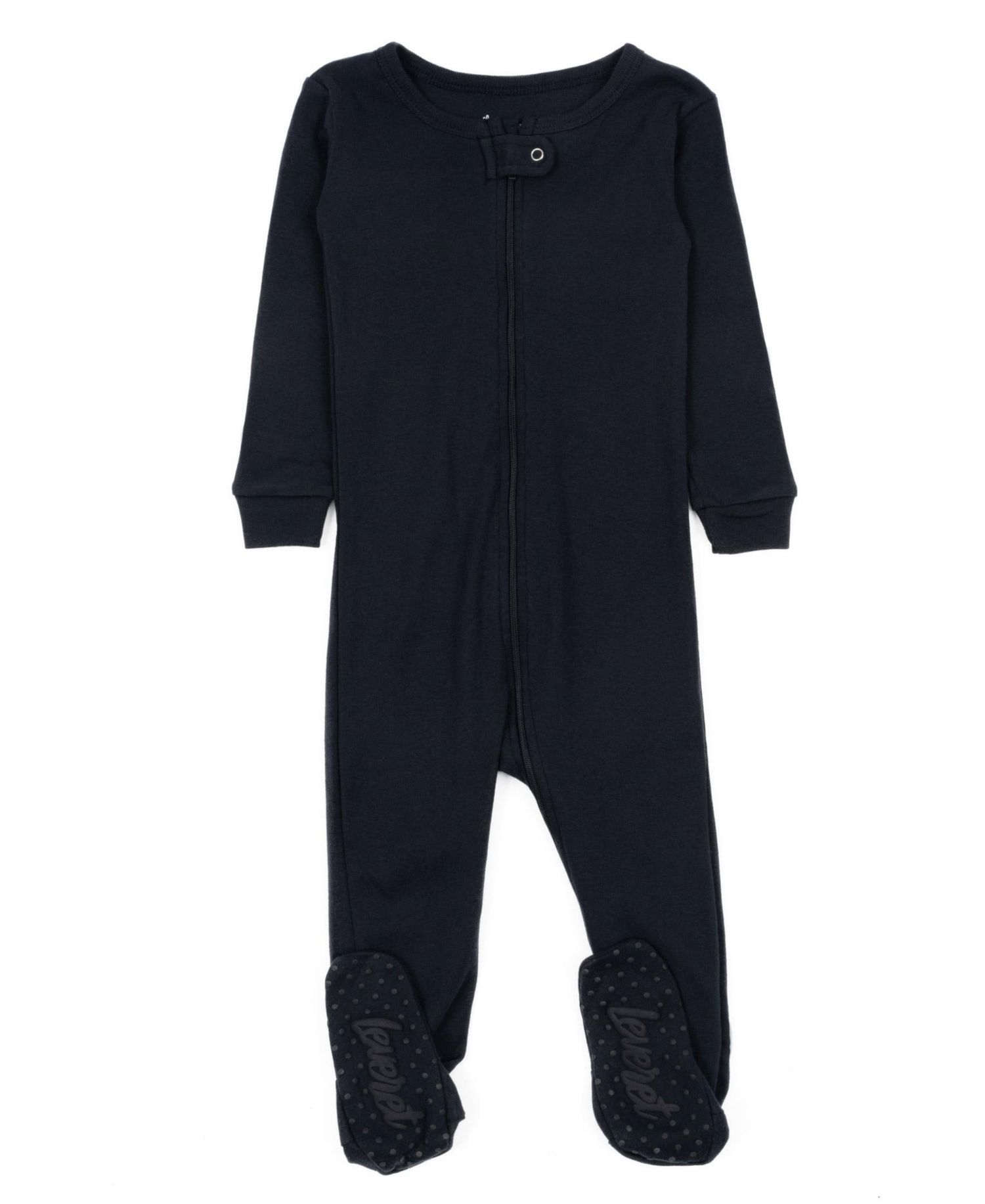 Toddler Matching Family One Piece Footed Cotton Long Sleeve Solid Color Pajamas 2T-5T
