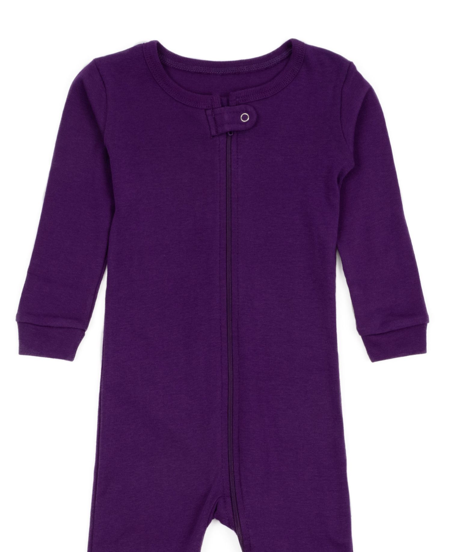 Toddler Matching Family One Piece Footed Cotton Long Sleeve Solid Color Pajamas 2T-5T
