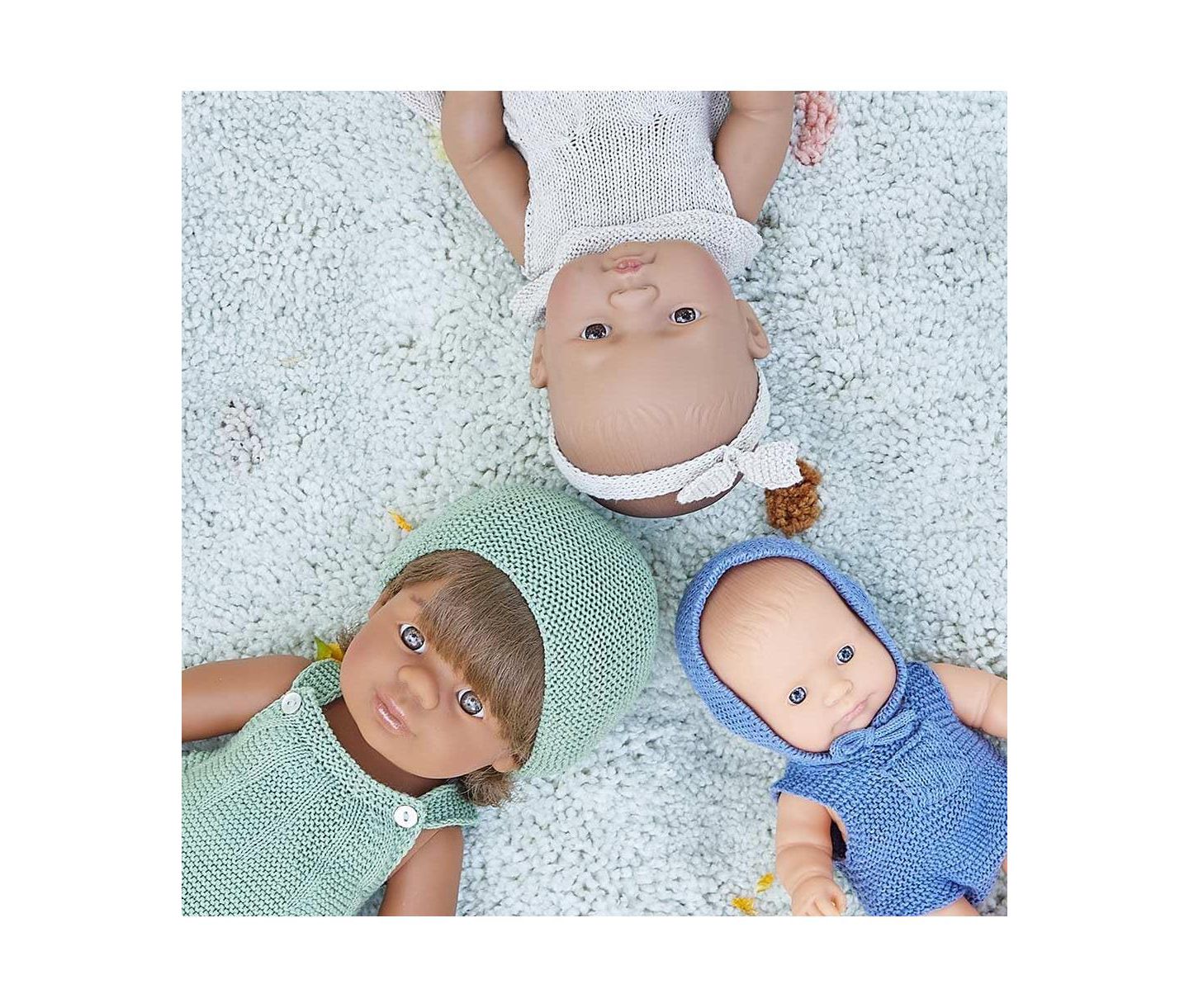 Детская кукла MINILAND Newborn Baby Girl Doll - 15 3/4", цвет: Light Skin — фото 3