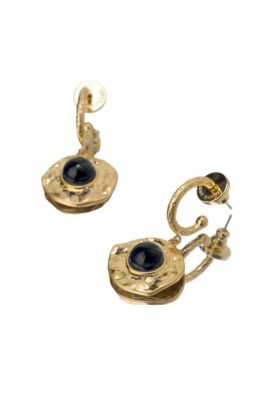 Classicharms Roaming Venus Crystal Molten Earrings - Gold/black