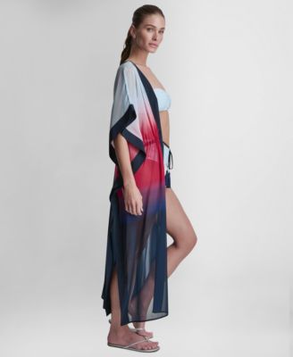 Women's Tie-Front Cover-Up Kaftan