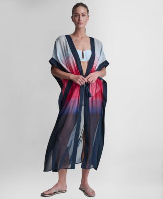 Women's Tie-Front Cover-Up Kaftan