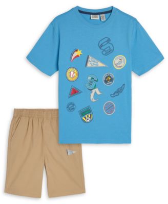 Boys' 4-7 Graphic Crewneck T-Shirt and Shorts, 2-Piece Set